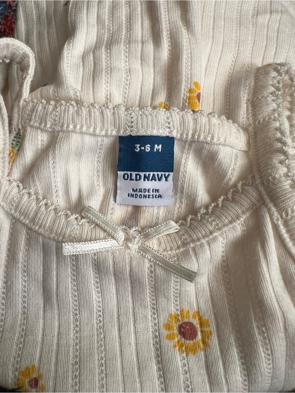 Old Navy White Baby Sunflower Onsie Dress - Picture 4 of 4